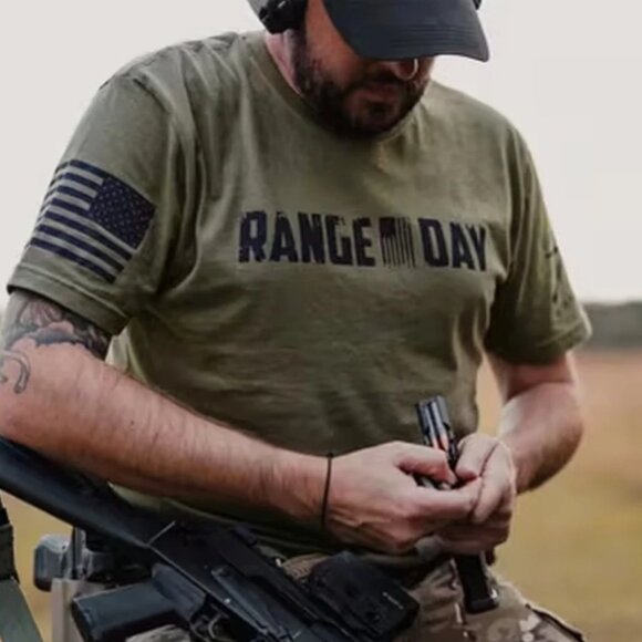 NWT - Grunt Style Range Day T-Shirt, Military Green – Size M - Picture 2 of 5